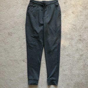 Mens Athletic Works Dark Gray Sweat Pants, Size S (28-30)